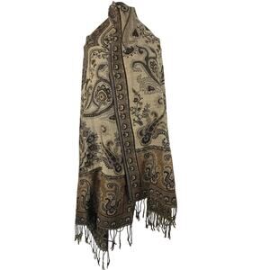 Pashmina 100% Pashmina Brown Scarf Headdress Decor